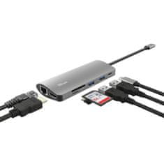 TRUST Dalyx 7-in-1 USB-C MultiPort adaptér 23775