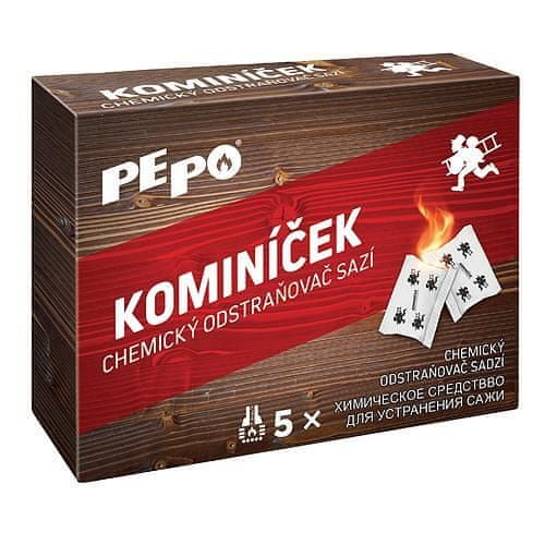 PE-PO Kominíček PE-PO 5 ks, odstraňovač sadzí do dymovodu, krbu, kachlí, pecí, komínov