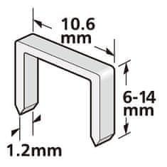 STREND PRO PREMIUM Spony Strend Pro Premium J912, 12 mm, sponky do sponkovačky, 1.2x10.6 mm, bal. 1000 ks