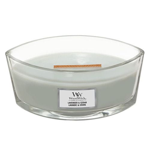 Woodwick Sviečka dekoratívna váza , Levanduľa a céder, 453.6 g