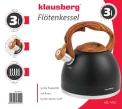 KINGHoff Rýchlovarná kanvica s píšťalkou Klausberg 3L Kb-7450