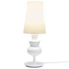 KINGHOME Stolná lampa QUEEN 18 biela