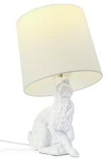 KINGHOME Stolná lampa RABBIT - biela