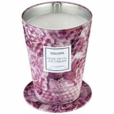 KINGHOME VOLUSPA ROSE PETAL ICE CREAM GIANT 737G - kokosový vosk, dva knôty