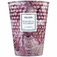 KINGHOME VOLUSPA ROSE PETAL ICE CREAM GIANT 737G - kokosový vosk, dva knôty