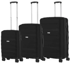 CARRY ON Sada kufrov Porter Black 3-set