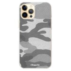 iSaprio Silikónové puzdro - Gray Camuflage 02 pre Apple iPhone 12 Pro