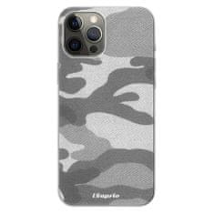 iSaprio Silikónové puzdro - Gray Camuflage 02 pre Apple iPhone 12 Pro