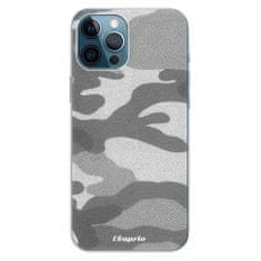 iSaprio Silikónové puzdro - Gray Camuflage 02 pre Apple iPhone 12 Pro