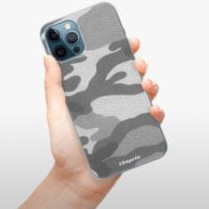 iSaprio Silikónové puzdro - Gray Camuflage 02 pre Apple iPhone 12 Pro