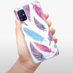 iSaprio Silikónové puzdro - Feather Pattern 10 pre Samsung Galaxy M31s