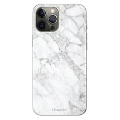 iSaprio Silikónové puzdro - SilverMarble 14 pre Apple iPhone 12 Pro Max