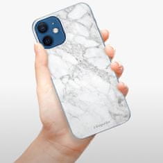 iSaprio Silikónové puzdro - SilverMarble 14 pre Apple iPhone 12