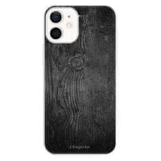 iSaprio Silikónové puzdro - Black Wood 13 pre Apple iPhone 12