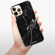 iSaprio Silikónové puzdro - Black Marble 18 pre Apple iPhone 12 Pro