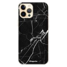 iSaprio Silikónové puzdro - Black Marble 18 pre Apple iPhone 12 Pro