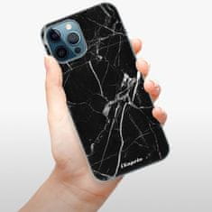 iSaprio Silikónové puzdro - Black Marble 18 pre Apple iPhone 12 Pro