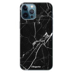 iSaprio Silikónové puzdro - Black Marble 18 pre Apple iPhone 12 Pro Max