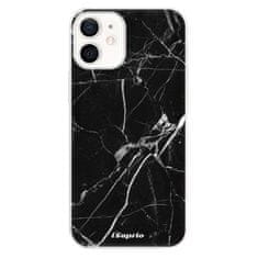 iSaprio Silikónové puzdro - Black Marble 18 pre Apple iPhone 12