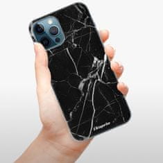 iSaprio Silikónové puzdro - Black Marble 18 pre Apple iPhone 12 Pro Max