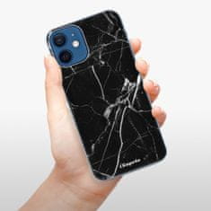 iSaprio Silikónové puzdro - Black Marble 18 pre Apple iPhone 12 Mini
