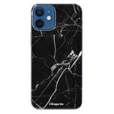 iSaprio Silikónové puzdro - Black Marble 18 pre Apple iPhone 12