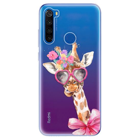 iSaprio Silikónové puzdro - Lady Giraffe pre Xiaomi Redmi Note 8T