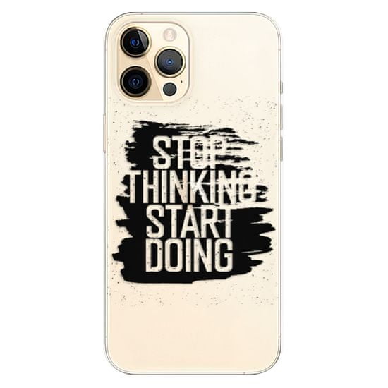 iSaprio Silikónové puzdro - Start Doing - black pre Apple iPhone 12 Pro