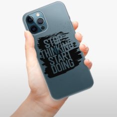 iSaprio Silikónové puzdro - Start Doing - black pre Apple iPhone 12 Pro