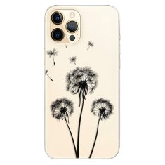 iSaprio Silikónové puzdro - Three Dandelions - black pre Apple iPhone 12 Pro Max