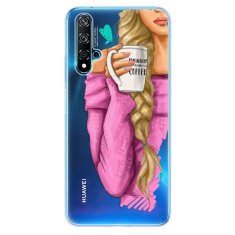 iSaprio Silikónové puzdro - My Coffe and Blond Girl pre Huawei Nova 5T