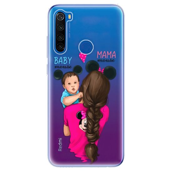 iSaprio Silikónové puzdro - Mama Mouse Brunette and Boy pre Xiaomi Redmi Note 8T