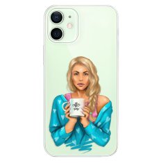 iSaprio Silikónové puzdro - Coffe Now - Blond pre Apple iPhone 12