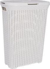 Kôš Curver STYLE 40 lit., krémový, 44x26x61 cm, na bielizeň, prádlo
