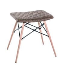 Mørtens Furniture Stolička Evina, 48 cm, hnedá