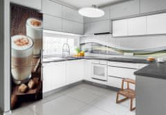 Wallmuralia.sk Nálepka na chladničku samolepiace Káva latte 60x180 cm