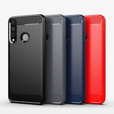 IZMAEL Carbon Shield TPU puzdro pre Huawei Y6P - Čierna KP9469