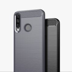 IZMAEL Carbon Shield TPU puzdro pre Huawei Y6P - Čierna KP9469