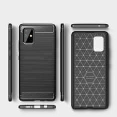 IZMAEL Carbon Shield TPU puzdro pre Samsung Galaxy M31S - Čierna KP9483