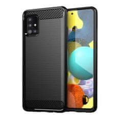 IZMAEL Carbon Shield TPU puzdro pre Samsung Galaxy M31S - Čierna KP9483