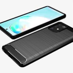 IZMAEL Carbon Shield TPU puzdro pre Samsung Galaxy S10 Lite - Modrá KP9513