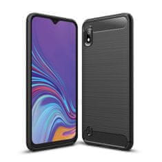 IZMAEL Carbon Shield TPU puzdro pre Samsung Galaxy A10 - Čierna KP10705