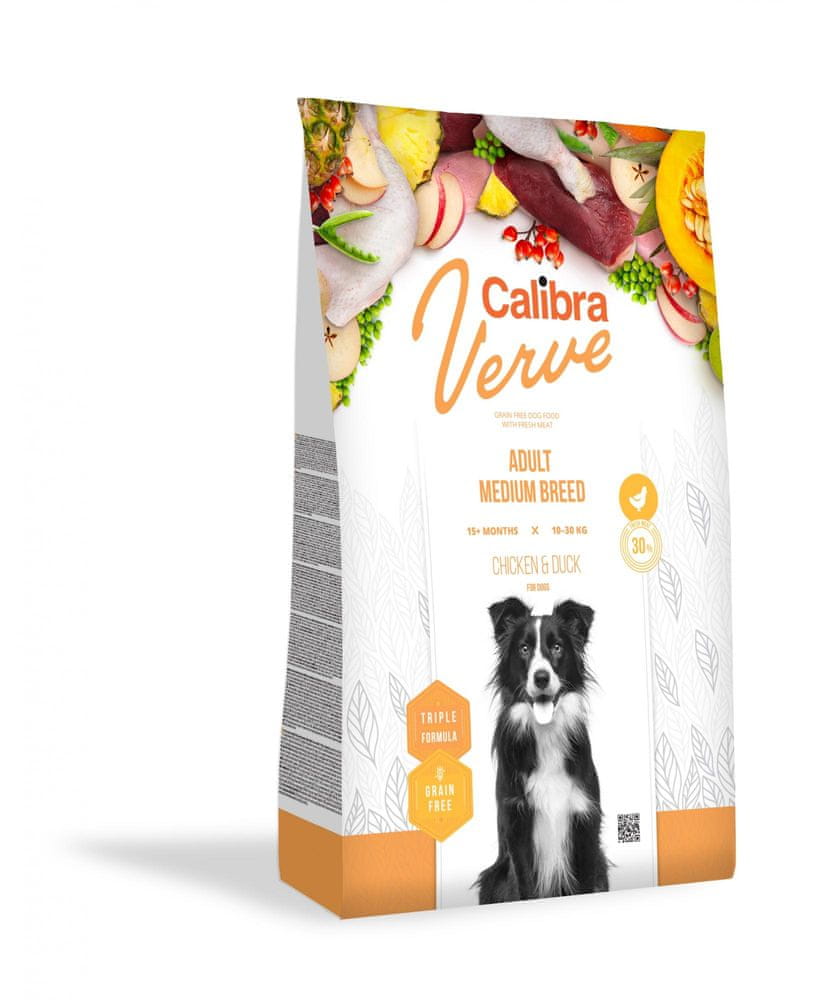 Calibra Dog Verve Grain Free Adult Medium Chicken & Duck 2 kg