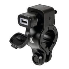 LAMPA Nabíjačka USB s držiakom na riadidlá motocykla 2400 mA 12/24 V USB-FIX TUBE