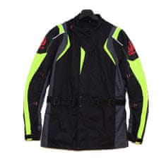 CLS MOTORCYCLE Racing bunda moto CORDURA black/gray/fluo veľkosť 4XL