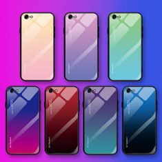 IZMAEL Puzdro Gradient Glass pre Apple iPhone 7/iPhone 8/iPhone SE 2020/iPhone SE 2022 - Ružová KP10467