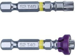 Fortum Hroty (4741489) hroty sada 2ks TORX s magnetickým kloboučkem, T 40x50mm, S2