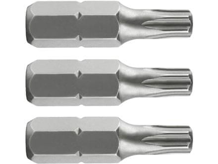 KITO Hrot 4741425 hrot TORX sada 3ks, T 25x25mm, S2, FORTUM- , hrot TORX sada 3ks, T 25x25mm, S2, FORTUM- , S2