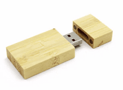 CTRL+C Sada: drevený USB hranol a drevený malý box, bambus, 32 GB, USB 2.0