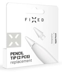 FIXED Náhradné hroty Pencil Tips pre Apple Pencil, 2 ks FIXPET-WH, biela